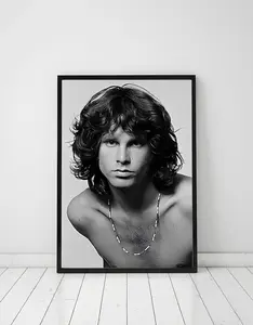 Jim Morrison Poster, The Doors Print, Black and White