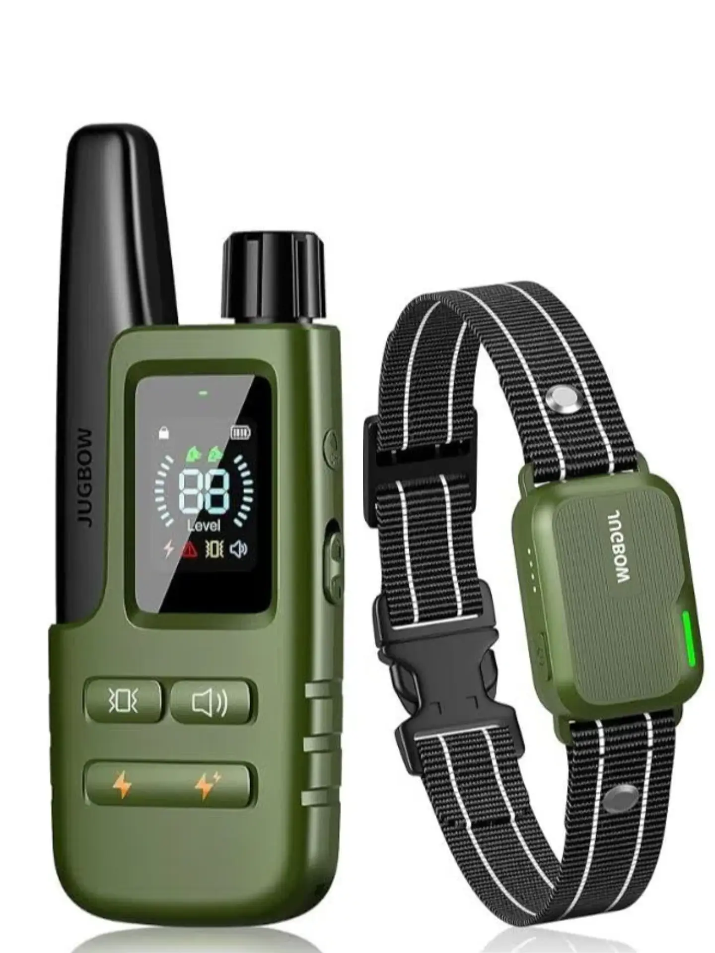 Jugbow Dog Training Collar - 4200FT with Remote, 4 Training Modes, Security Lock, IPX7 Waterproof, Rechargeable e-Collar for All Breeds DT61 Outdoor