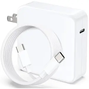 Mac Book Pro Charger - 118W USB C Laptop Charger Power Adapter Fit MacBook Air 13 14 15 16 inch, MacBook Pro, M1 M2 M3 M4, iPad Pro and All Type C Port Devices, 6.6FT USB-C Braided Cable