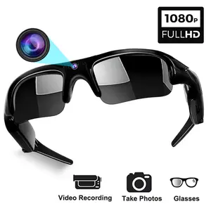 WiFi Smart Camera Sunglasses, 1080P HD Video Recorder Glasses with UV Protection, Comfortable Fit & Anti-Glare Lens, Wearable Smart Eyewear for Cycling Hiking Driving Outdoor Sports, Recording Glasses, Sunglasses With Cameras