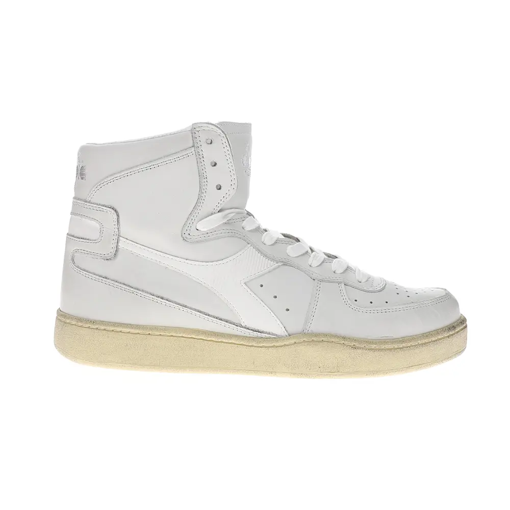 diadora Mens Mi Basket Used High  Sneakers Shoes Casual - White