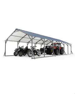 GAOMON 20'x30'x12' Metal Carport for Multiple Vehicles, Heavy Duty Car Ports, Vertical Roof Design, All-Weather Use, for Full-Size Pickup Trucks, Boats, and Tractors Garage Flooring Tiles