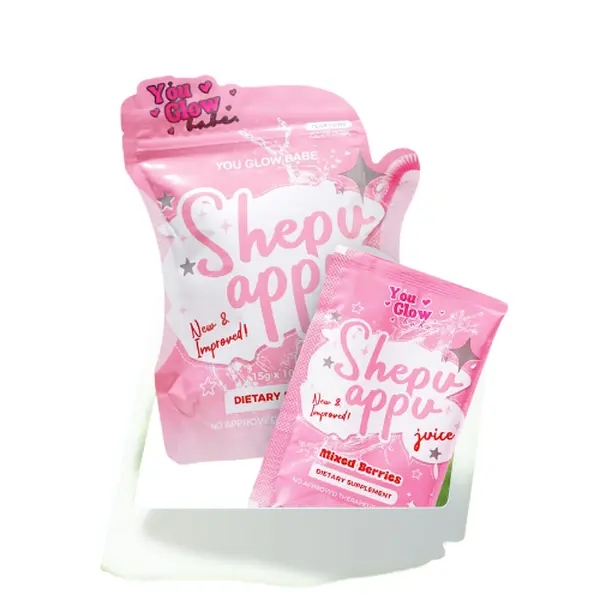 glutathione long term side effects NEW PACKAGING YOU GLOW BABE Shepu Appu Juice Mixed Berries | L-Carnitine,  Glutathione, Probiotics & Vitamin C Drink Mix | 15g x 10 Sachets