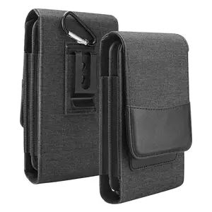 Dual Phone Holster Pouch Case with Belt Clip, Waist Carring Pouch, Universal Smartphone Case Up to 6.8 Inches for iPhone Pro Max, Pro, Samsung Galaxy,Moto Cellphone Holder