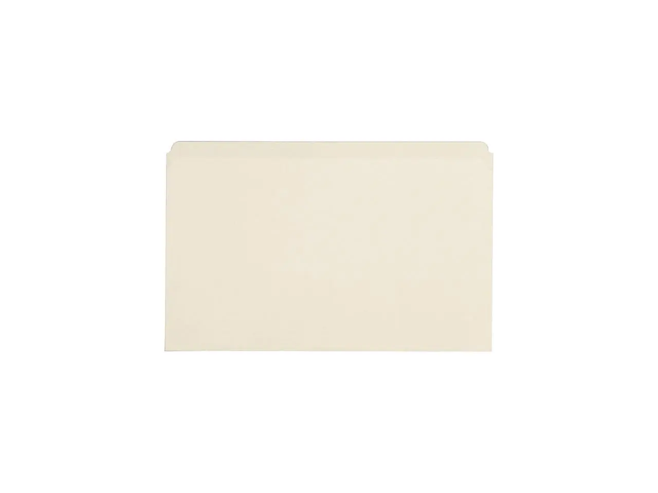 Business Source 43566 File Folders, Straight-Cut Tab, 11 Pt, Letter, 100/Box, Manila