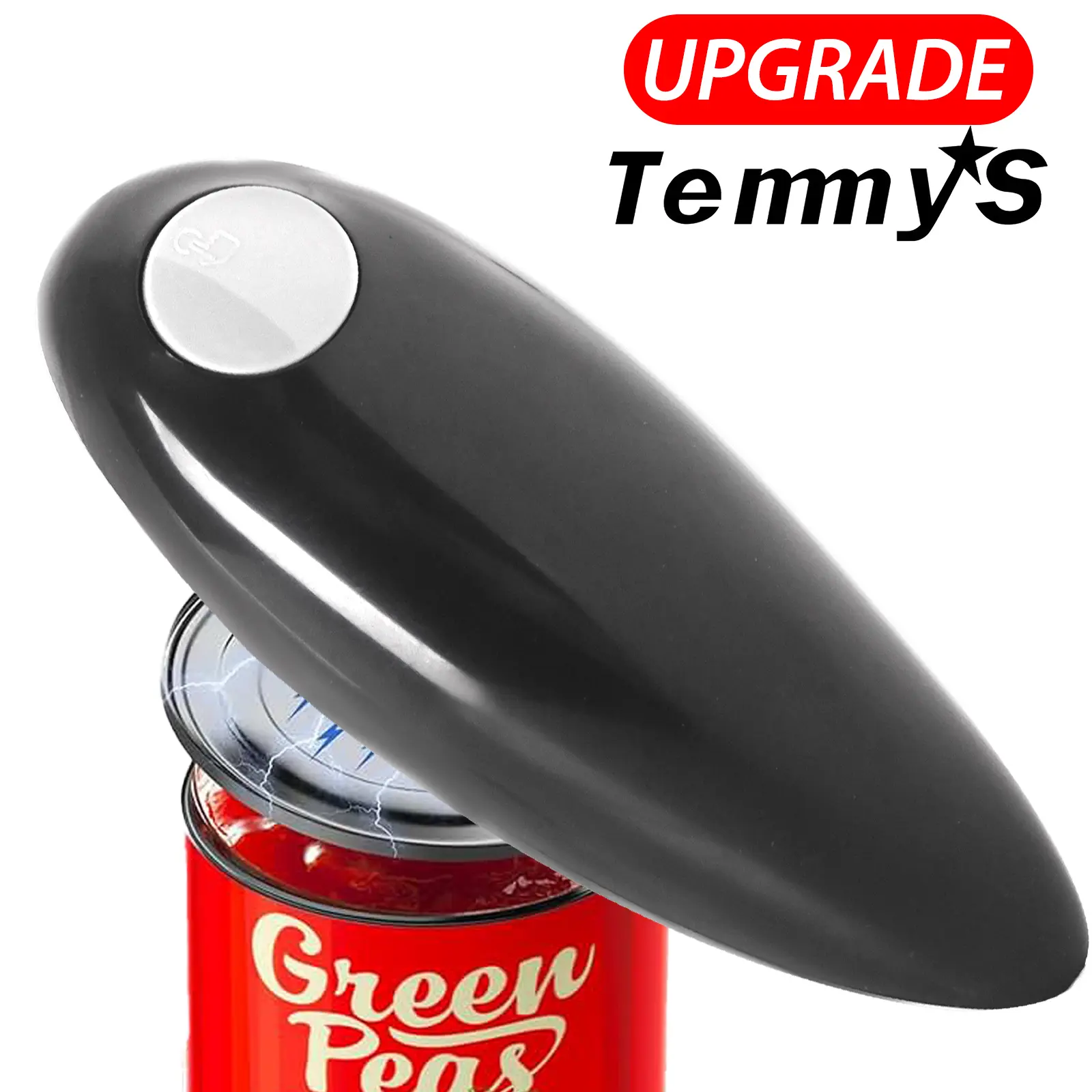 Electric Can Opener One-Button Automatic, Portable Kitchen Tool for Outdoor Camping, Battery Operated Easy Openers, No Aa Batteries Included