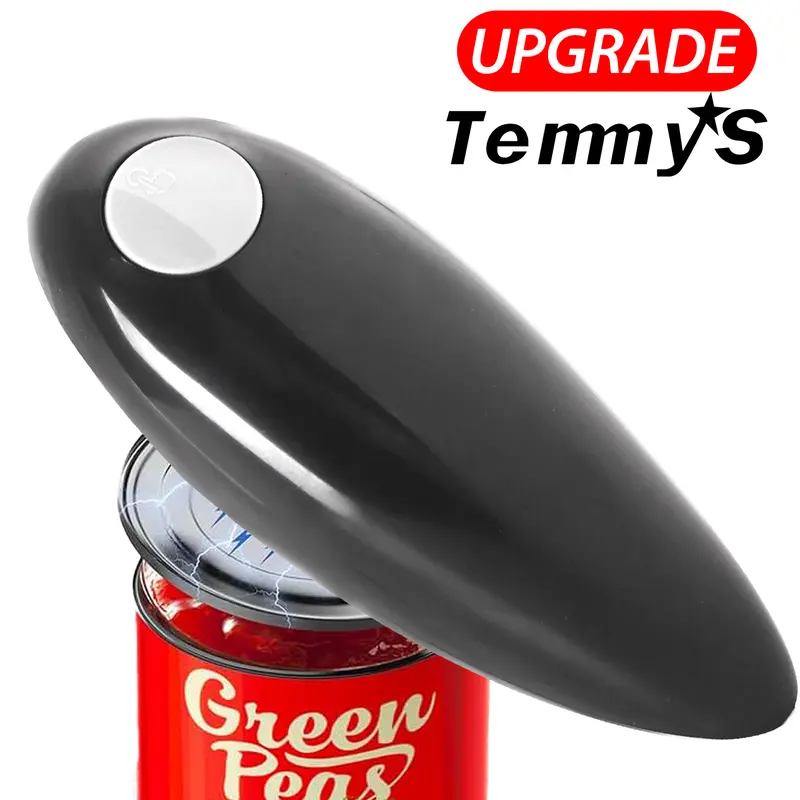 Electric Can Opener One-Button Automatic, Portable Kitchen Tool for Outdoor Camping, Battery Operated Easy Openers, No Aa Batteries Included