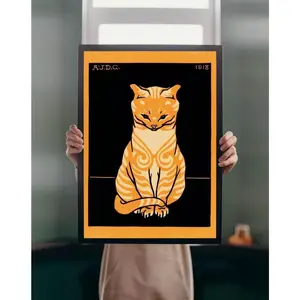 Julie de Graag 1917 Animal POSTER PRINT Dog Cat Illustration Litho Vintage Wall Art Modern Decor POSTER