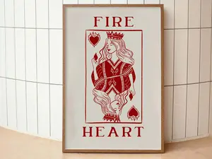 Throne of Glass Live Manon Live Unframed Poster, Aelin Galathynius Fire Heart Print: Throne of Glass Book Art, Aesthetic Bookish Wall Art, Aelin Galathynius Quote, Throne of Glass Inspired Fantasy Scene, Gift for Booktok Girlies, Fantasy Book Lover Decor