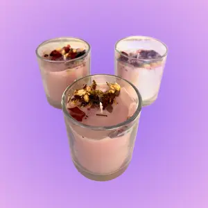 Iridescent Dressed Container Candles (Includes Lid)