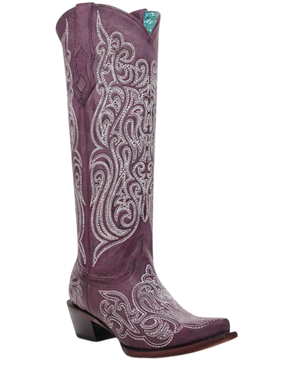 Corral Women's Women'S Glow In The Dark Tall Western Boot Snip Toe - A4698