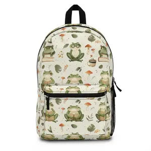 Frog-shaped backpack: A stylish Cottagecore school bag for book lovers. A great gift for both boys and girls.