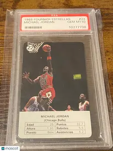 1988 Fournier Estrellas MICHAEL JORDAN PSA Gem 10 #22