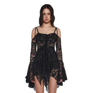 F is For Fairies Handkerchief Dress - Black Lace F is For Fairies Handkerchief Dress - Black Lace