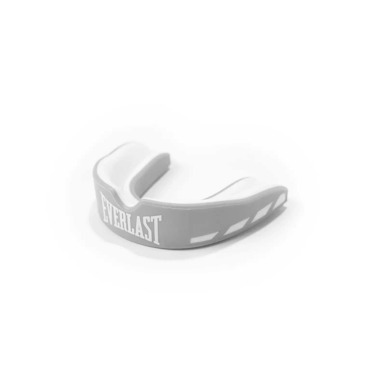 Evershield Unisex Sports Mouthguards - Grey/White Mouth Guard with Double Layer, Rigid Outer Guard, Shock-Absorbent Inner Layer Impact Shield for American Football