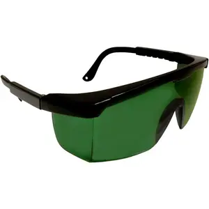 Welder's Glasses, Black Frame, 5.0 IR Green Lens, 1-Pack Welding Glove Anti Dust Mask