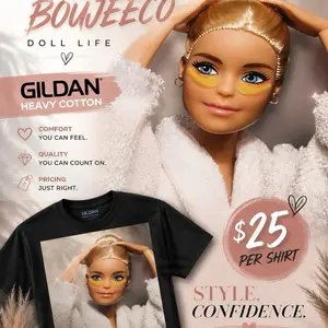 Doll Tee - Black Shirt Womenswear Top Tshirt Shortsleeve Crewneck Streetwear