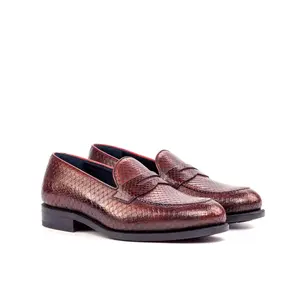 Lenos Python Loafers