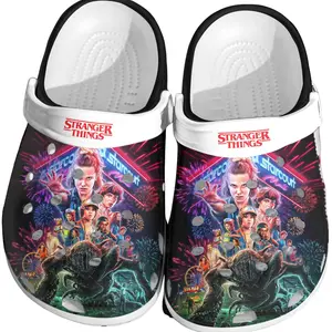 Stranger Things Clogs - Starcourt Mall Design – Casual Footwear for Daily Use Walking Shoes