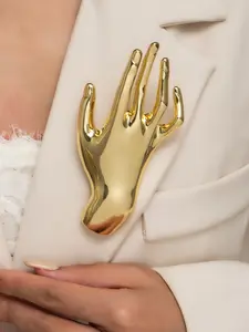 Exaggerated Hand-Shaped Brooch, Fashionable Simple Pin for Women, Durable Metal Pins, Durable Accessory for Collars, Bags, Jackets, Unique Gift Idea