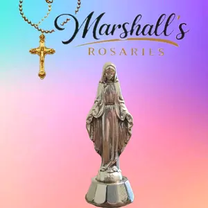 3 Inch Mini-Statues Our Lady of Grace - Religious Decorative Figurine for Home Decor or vehicle