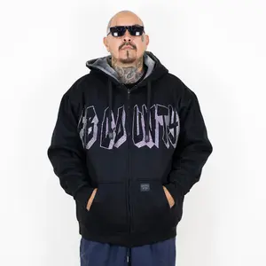 FB County Reversible Rhinestone Flannel Hoodie