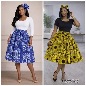African Flair & Flow Midi Skirt – Statement Elegance, Timeless Feminine Power