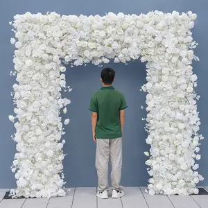 S-A8240 Outdoor Wedding Flower Frame Cloth Floral Arrangement Event Props
