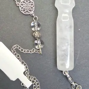 Clear quartz pendulum