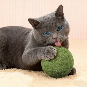 3.94 Inches Huge Catnip Ball for Indoor Cats -Giant Cat Toys for Kittens -Jumbo Cat Nip Balls -Big Teething Chew Toys - Kitty Teeth Cleaning Lick Dental Toys