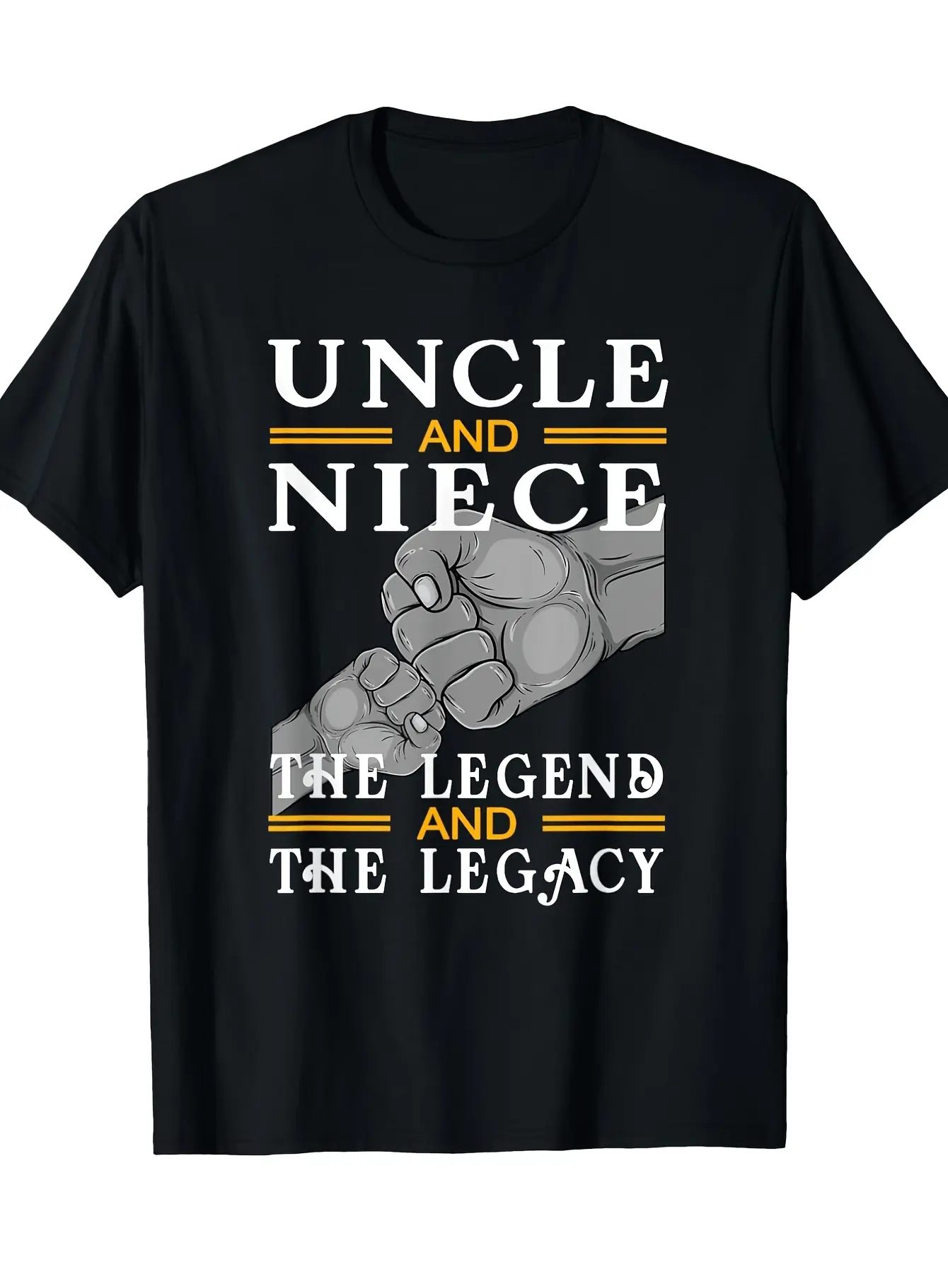 Matching T-Shirt for Uncle And Niece - Features a unisex soft cotton short sleeve t shirt, vintage graphic casual tee for men women teens, perfect birthday holiday gift for camping travel gym daily street casual wear