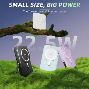 10000mAh Mobile Power Bank, Super Fast Charge, Magnetic Wireless Charging Bank, Portable Mobile Phone Charger For IPhone15pro/ 14max/ 13/ 12/ (USB, Type-c), Outdoor Emergency Power Backup Battery Pack for Heated Jacket Vest Pant