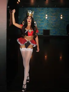 Wicked Wonderland Queen styled includes stockings