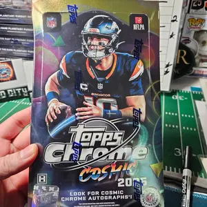 2025 Topps Chrome Cosmic NFL Hobby Box - Sports Trading Cards, Sports Collectible, Collectible Card Set