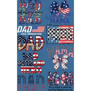 AMERICAN DAD & MAMA PREMADE GANGSHEET  - 22X36  DTF TRANSFERS - DIRECT TO FILM
