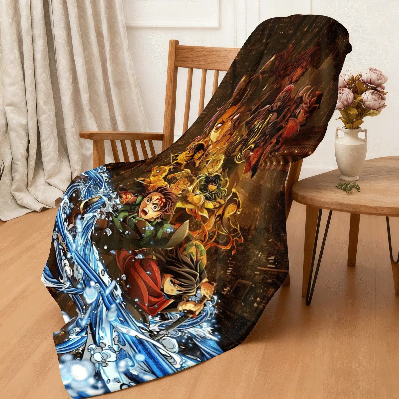 FRANALA Anime blankets are the perfect gift for anime lovers. Suitable for all seasons, versatile, and comfortable for naps, and perfect for use on sofas, in the office, on beds, camping, and while traveling.