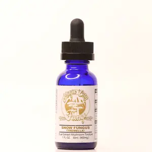 Magic City Snow Fungus Tremella Dual Extract Mushroom Tincture 1FL oz for Radiant Skin Repair & Daily Health Benefits 900mg