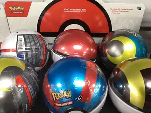6 of Pokeball box (3 booster packs in each ball)