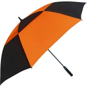 Vented Golf Umbrella 54/62/68 Inch Large Windproof Oversize Stick Rain Umbrellas For Man and Woman Can Shade For Golfer And