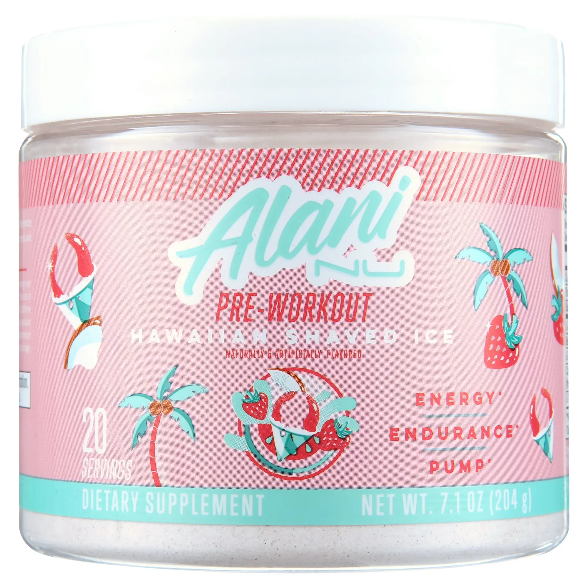 Crush your workouts with Alani Nu Pre-workout Powder, Hawaiian Shaved Ice, 20 Servings, 200mg Caffeine high-quality