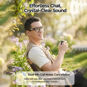 AI smart Bluetooth glasses with camera, 1080p video recording wearable glasses, suitable for outdoor sports recording, supporting hands-free shooting, Wi Fi transmission, voice calls, Bluetooth music.