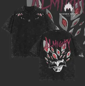 "The Almighty" Yhwach - Bleach: Thousand-Year Blood War Anime Double Printed Vintage Washed Unisex Oversize Anime Manga Washed Heavyweight Cotton T-shirt, gifts For Anime Fan, Anime Lover
