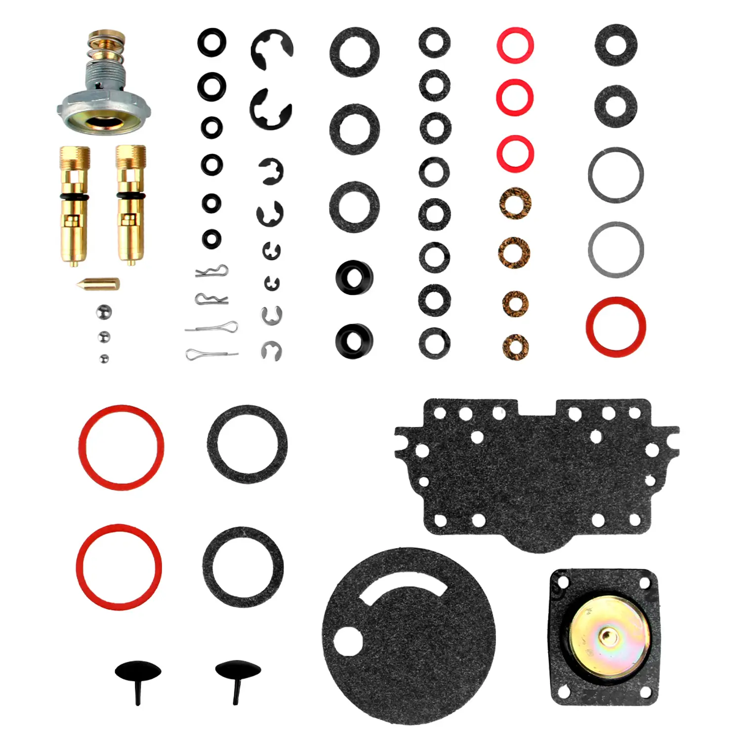 1850 Series Premium Rubber-Metal Carburetor Overhaul Kit for Gasoline Cars - Easy Install, Leak-Proof, 1 Kit with All Necessary Parts for Repair to Enhance Engine Performance