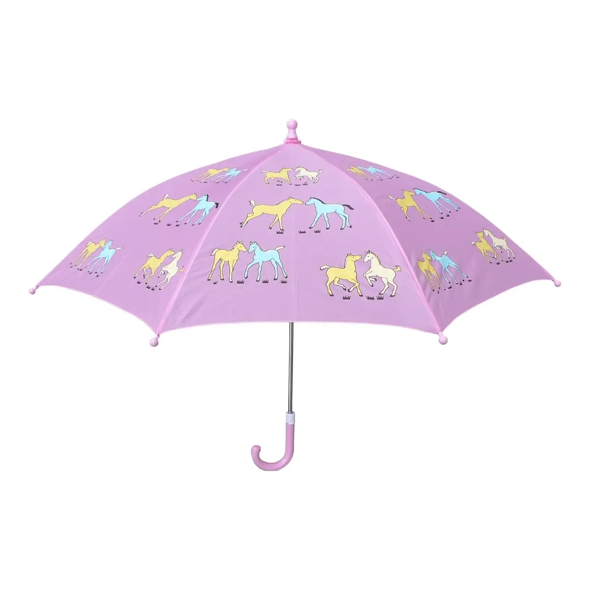 212 MAIN Foxfire Children's Pink Pony Umbrella - Size 1, Lightweight, Portable Foldable, Rainproof, Easy Open Kids' Umbrella for Home Supplies Use, Lightweight Umbrella, Portable Foldable Umbrella