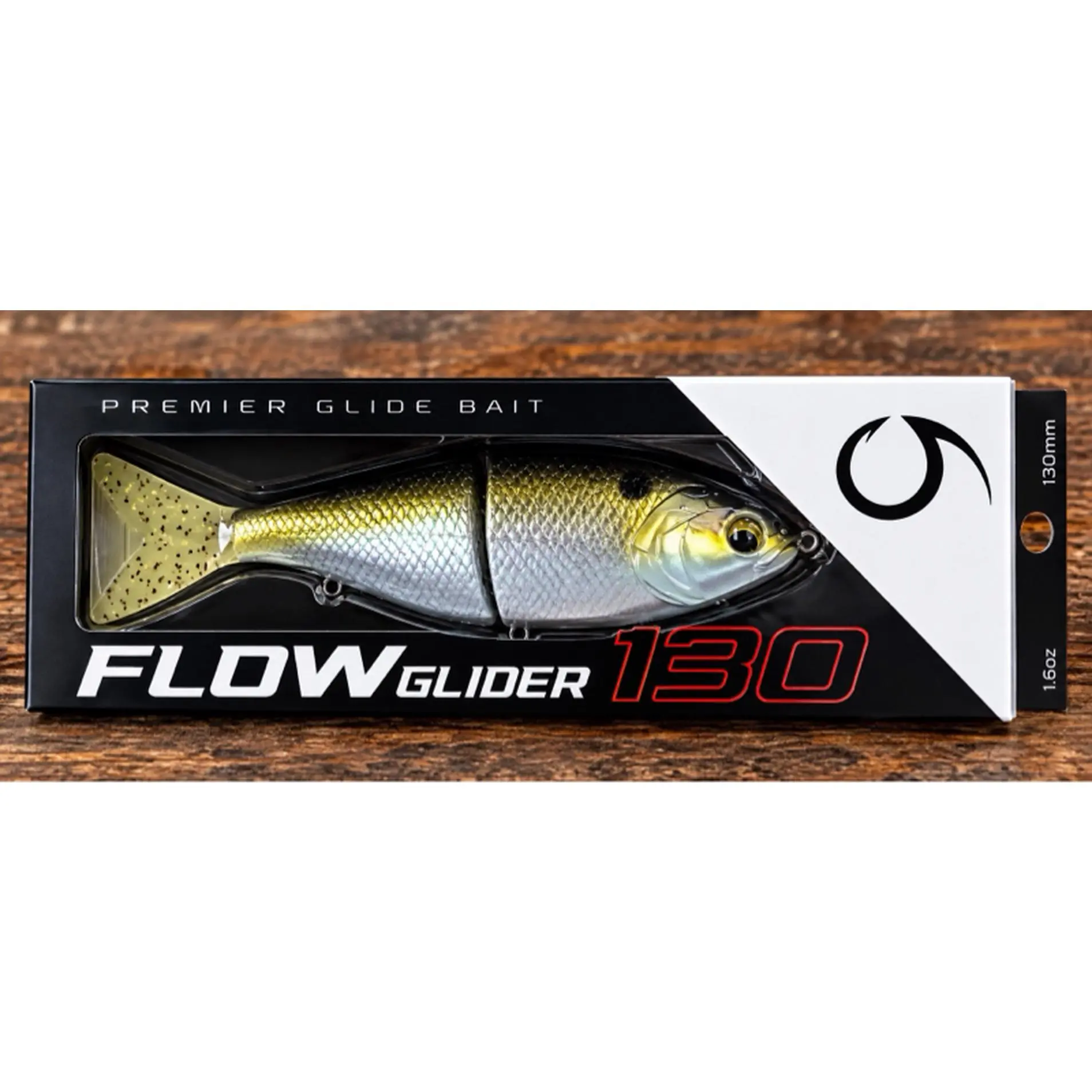 6th Sense Fishing Flow Glider 130 - Premium Glide Bait 130mm 1.6oz Jointed Body Lifelike Baitfish Profile for Big Bass Fishing