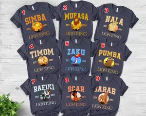 Personalized The Lion King Characters Unisex T-shirt