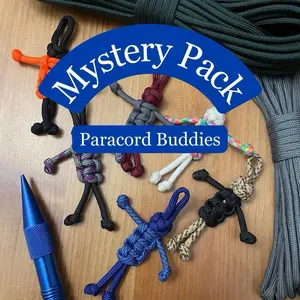 Paracord Buddies - Mystery Pack - Random Colors and Patterns - Pack of 3, 6, or 10