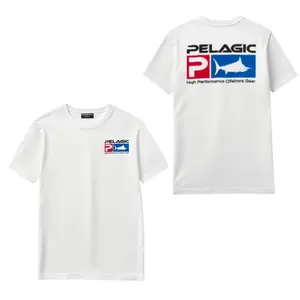 Pelagic Offshore Performance shirt – White Marlin Logo Graphic shirt Featuring High Performance Fishing Gear Design, Perfect for Saltwater Anglers and Offshore Fishing Fans
