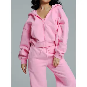 Plush Fleece Zip Hoodie - Plastic Pink Plush Fleece Zip Hoodie - Plastic Pink