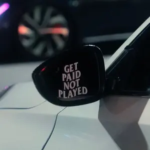 "Get Paid Not Played" Vinyl Car Sticker, Universal Decal for Cars, Automotive Exterior Decorative Accessory Vinyl Car Sticker